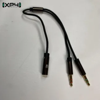 daptateur Jack 3.5mm Femelle vers 2 Mâles (Audio + Micro) - Pour Casque Gaming sur PC
