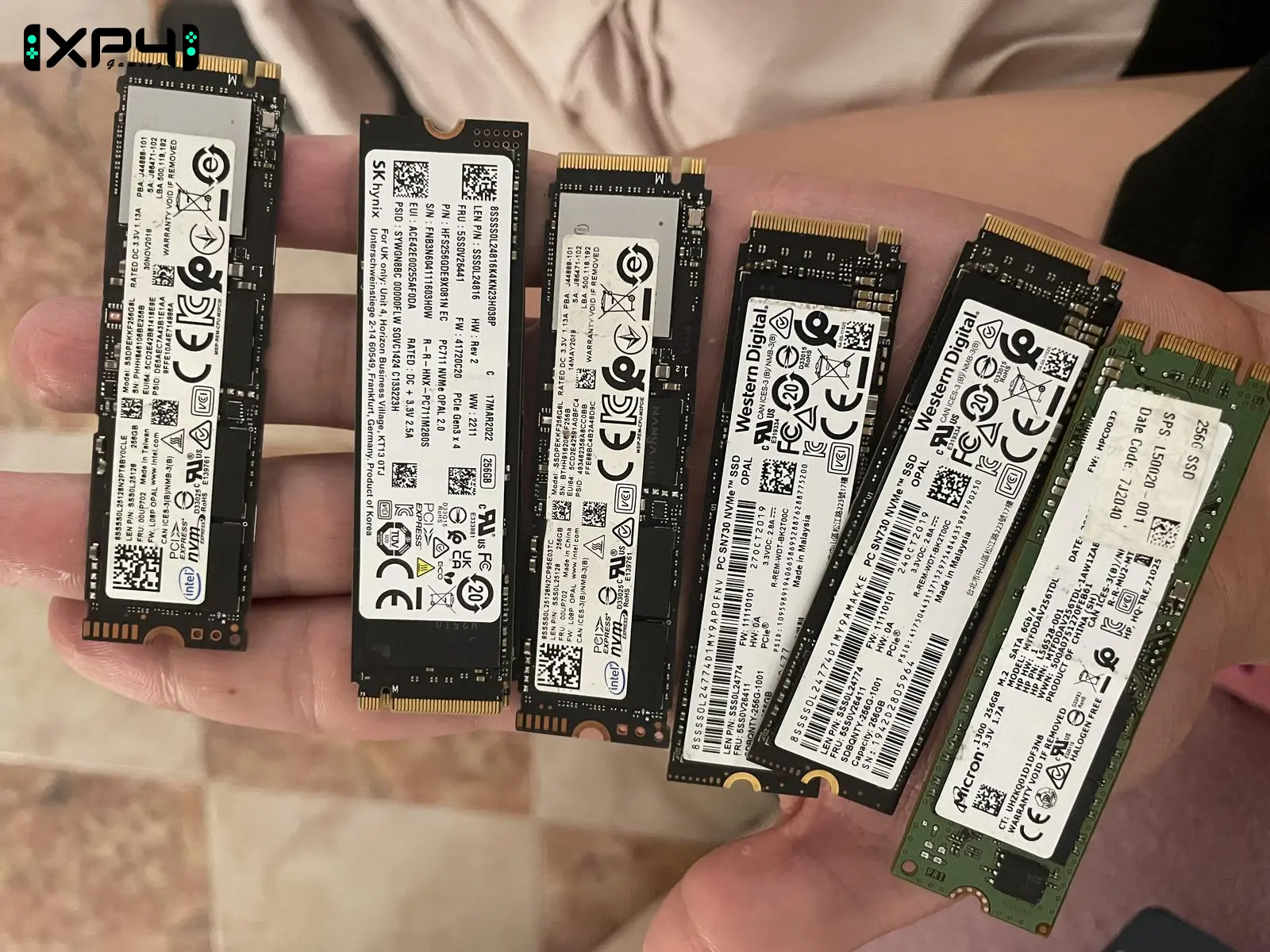 Lot 6x SSD M.2 256GB NVMe SATA PCIe occasion