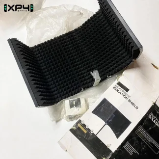 Écran isolant microphone condensateur pliable noir