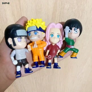 Lot de 4 figurines Naruto chibi Sasuke Naruto Sakura Rock Lee occasion